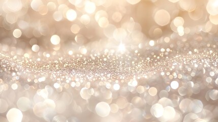 
Elegant pastel beige and rose gold glitter surface, softly illuminated by warm ambient light with realistic sparkle grain.