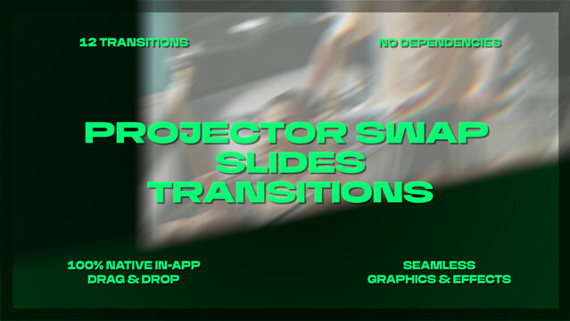 Projector Swap Slides Transitions | Seamless Drag and Drop Cuts