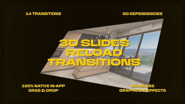 Slides Reload Rotation 3D Transitions | Seamless Drag and Drop Cuts