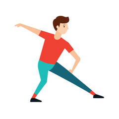 -young-man-practicing-doing-athletic-warm-up-stret.eps