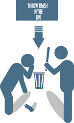 throw garbage in its place