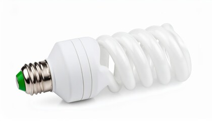 Energy saving light bulb on a white background