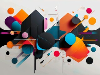 Colorful Geometric Abstract Art
