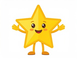Cute cartoon star character