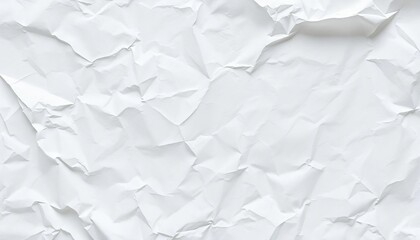 Obraz premium Seamless texture of aged, crumpled white paper; subtly smoothed, showing wear, flyer, invitation