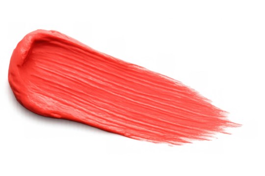 Vibrant brushstroke revealing gradient texture, highlighting beauty cosmetic design