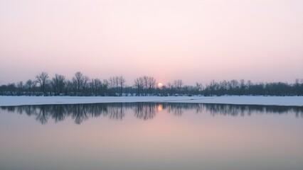 Fototapeta premium morning on the river