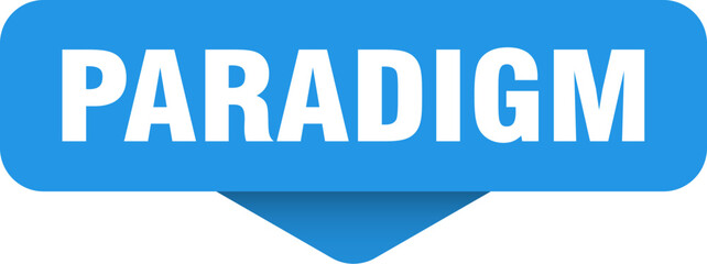 paradigm sticker. paradigm sign on transparent background