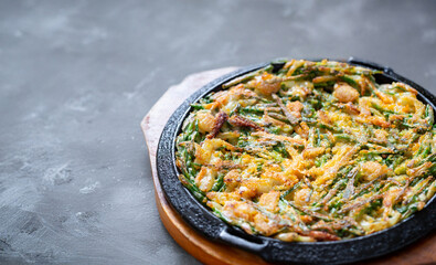 Seafood and Green Onion Pancake