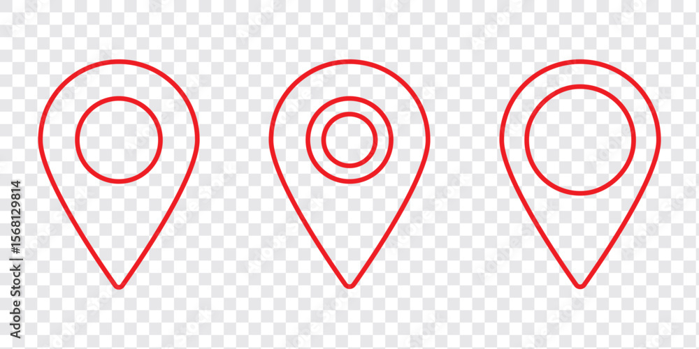 Poster location icon. map pin icon set. location marker. location pin. map pin icon vector illustration eps