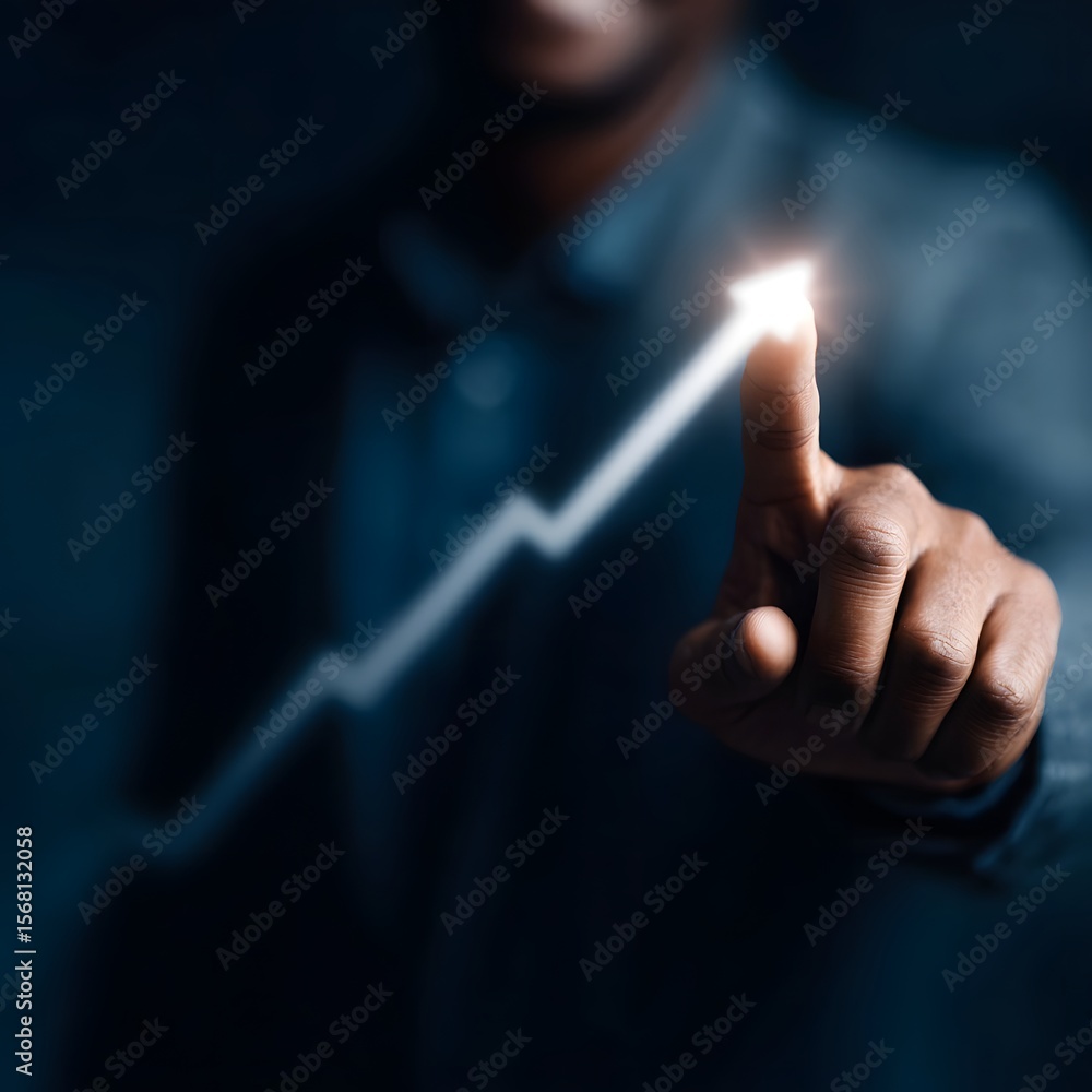 Poster analyzing investment trends with data driven insights