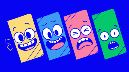 Fototapeta premium cartoon face