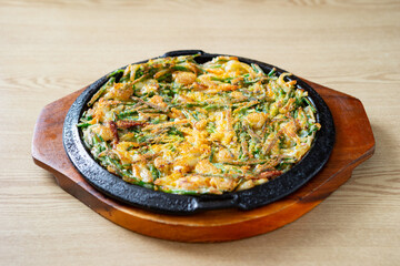 Seafood and Green Onion Pancake