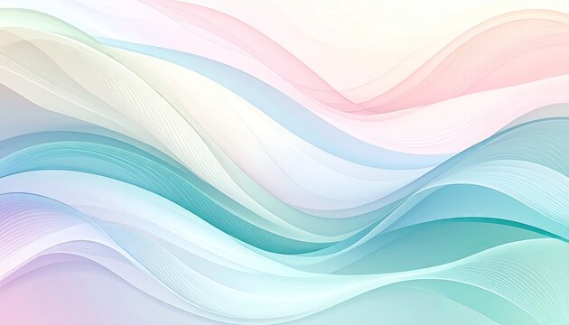 Pastel wavy abstract background