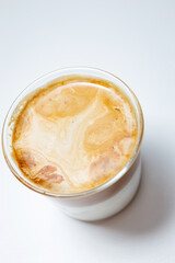 Caffe latte in a cup