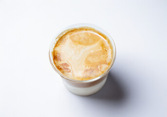 Caffe latte in a cup