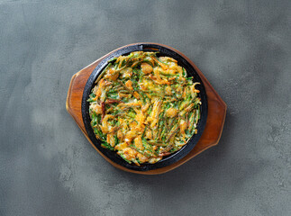 Seafood and Green Onion Pancake 