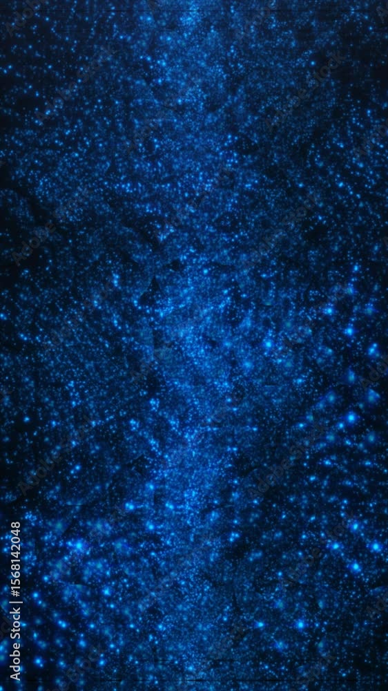 Poster bright blue lights twinkle in a rich cosmic backdrop, creating a mesmerizing pattern that captivates