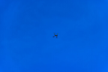 Drone above Patong Beach at Sunset on the island of Phuket Thailand