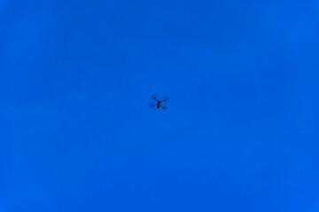 Drone above Patong Beach at Sunset on the island of Phuket Thailand