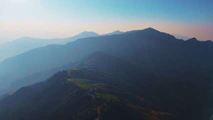 Chakrata Hills Aerial View – Scenic Mountain Landscape Captured by Drone