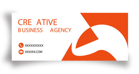 Creative Business Agency Facebook , social media profile cover design template