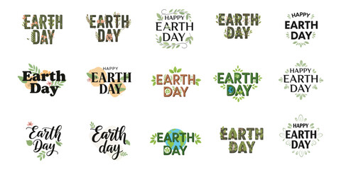 earth Day Calligraphy – Handwritten Typography Design © Anang