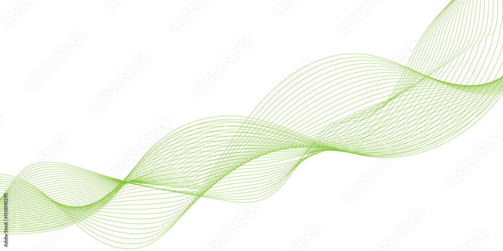 Canvas Prints abstract background of soft waves in light green yellow colors, green wave line, template for advert