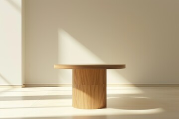Flawless Visual of Promo Stand Table Mockup Design Isolated