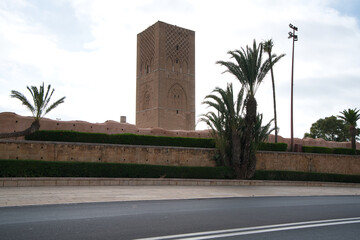 hassan tower in rabat, morocco