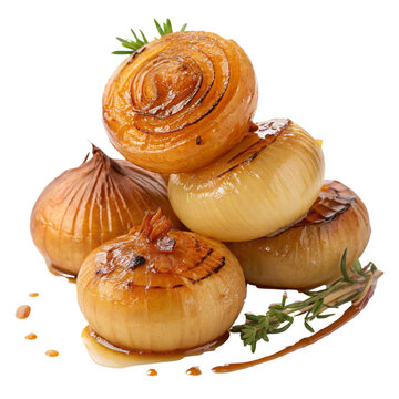 Makfoul Caramelized onions on white background