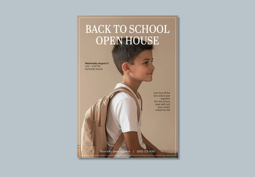 Back to School Open House Flyer Layout