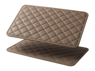 Quilted vinyl floor mats, durable and easy to clean, for a busy family kitchen.
