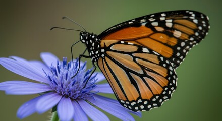 Obraz premium Monarch butterfly on a flower (5)