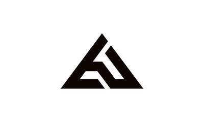 AG Monogram Logo &ndash; Letter A with Hidden G in Modern Triangle Style for Branding or Real Estate