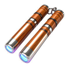 Wooden nunchaku studio image