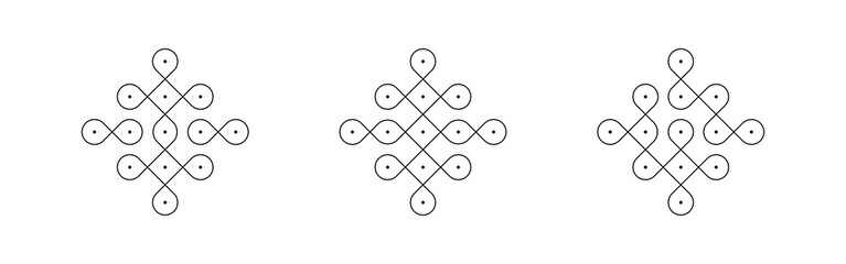 Easy Rangoli Kolam for daily use!