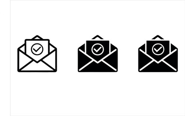 Email and Mail Icon Set for Communication and Web Design