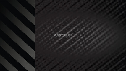 Dark black abstract background for presentation design. Simple black abstract banner background