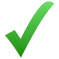 A Symbol of Affirmation: A vivid, solitary checkmark represents the essence of validation, ensuring the attainment of goals with a photorealistic representation.