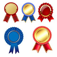 gold silver and bronze awards