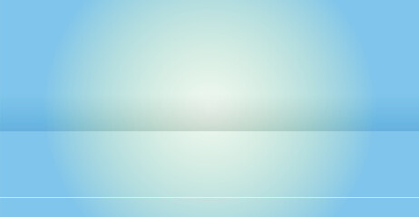 A light blue gradient background with a flat surface and subtle white line creates a clean and minimal scene ideal for product presentations, graphics, or adding focal points within designs