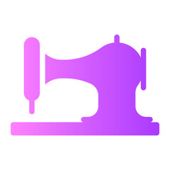 sewing machine gradient icon