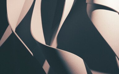 Curvilinear shapes, abstract background
