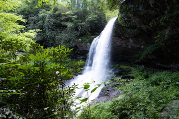 Dry Falls 75 foot falling waterfall in North Caralina