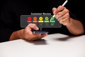 A person uses a stylus on a smartphone to select an 