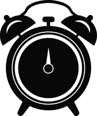 Retro Alarm Clock Vector Icon