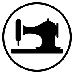 sewing machine glyph icon
