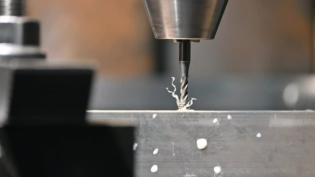 The mold parts tapping process on CNC milling machine with tapping holder.