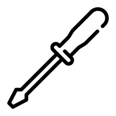 screwdriver line icon
